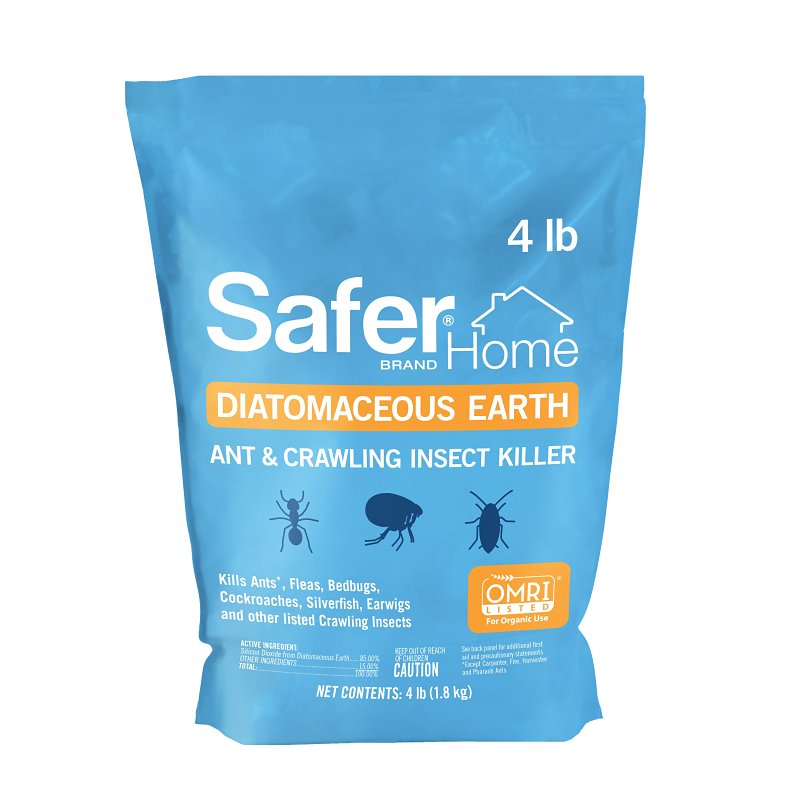 SAFER Safer 51703 Diatomaceous Earth, Powder, 4 lb