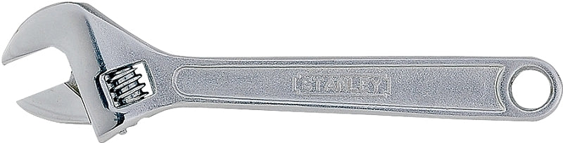 STANLEY STANLEY 87-473 Adjustable Wrench, 12 in OAL, 1-3/8 in Jaw, Steel, Chrome, Plain-Grip Handle TOOLS STANLEY