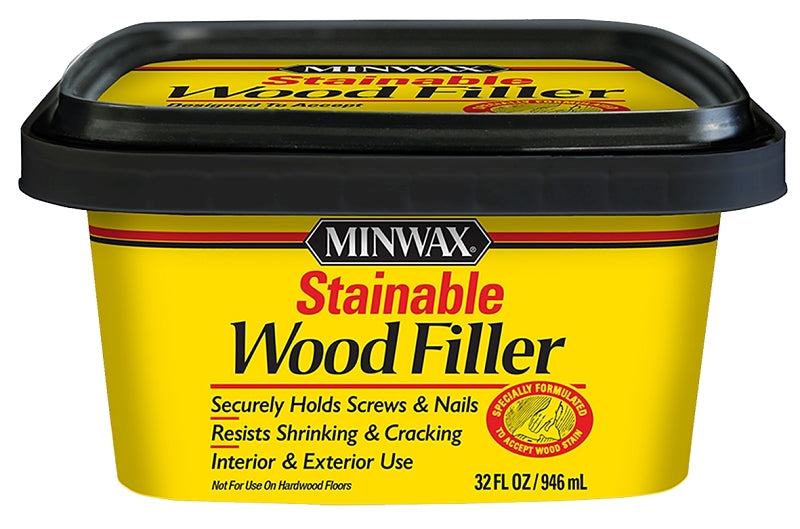 MINWAX Minwax 428540000 Wood Filler, Solid, Natural, 32 oz PAINT MINWAX