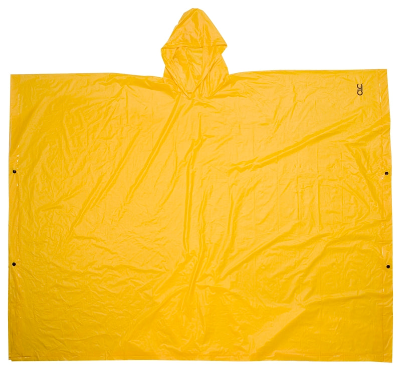 HULTAFORS CLC CLIMATE GEAR Series R10410 Poncho, L, PVC, Yellow, Attached Collar AUTOMOTIVE HULTAFORS