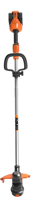 WORX Worx WG183 Cordless String Trimmer, Battery Included, 2 Ah, 40 V, 0.065 in Dia Line, Adjustable, Auxiliary Handle