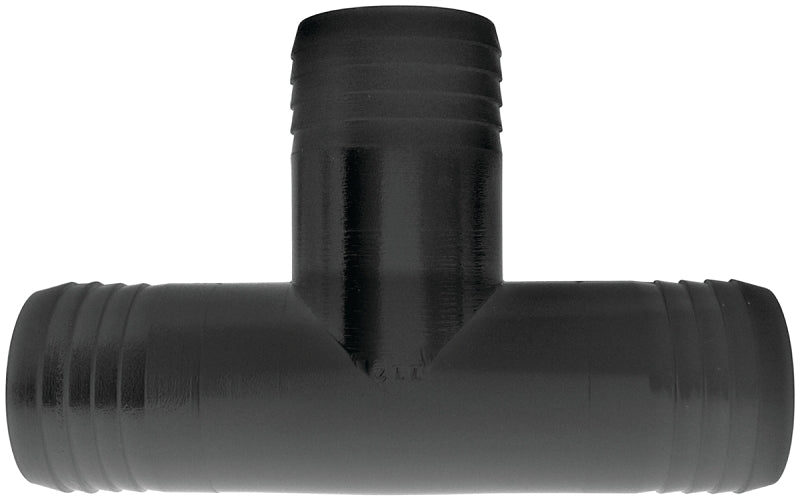 GREEN LEAF Green Leaf T100P Hose Adapter Tee, 1 in, Hose Barb, Polypropylene, Black