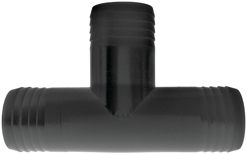 GREEN LEAF Green Leaf T112P Hose Adapter Tee, 1-1/2 in, Hose Barb, Polypropylene, Black