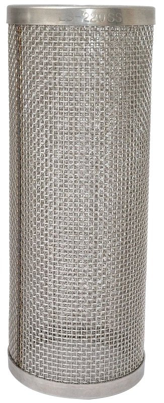 GREEN LEAF Banjo P Series LS250 Mesh Screen, 2-19/32 in Dia, 50 Mesh, Poly/Stainless Steel, Gentian Blue