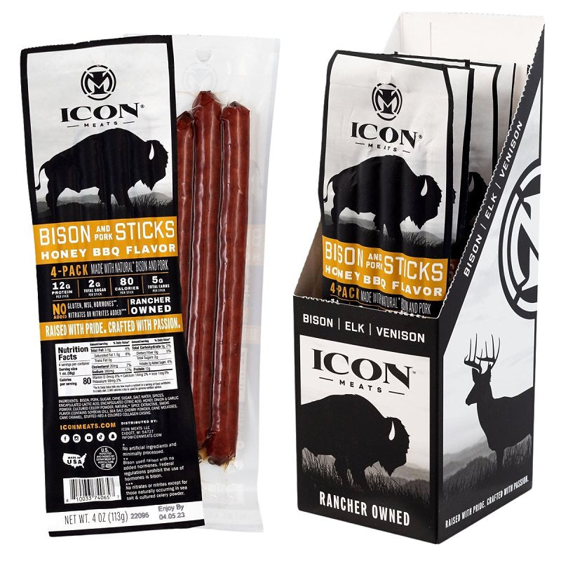 ICON Icon Meats 8-10033-74065-7 Meat Stick, Honey BBQ, 4 oz