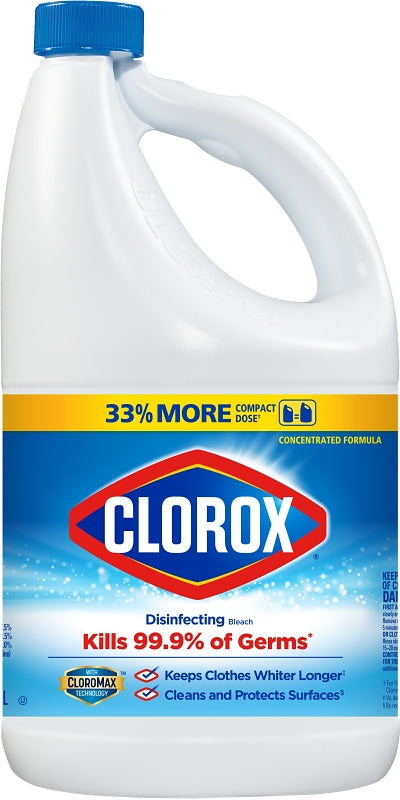 CLOROX Clorox 32263 Regular Bleach, 81 oz, Liquid, Bleach CLEANING & JANITORIAL SUPPLIES CLOROX