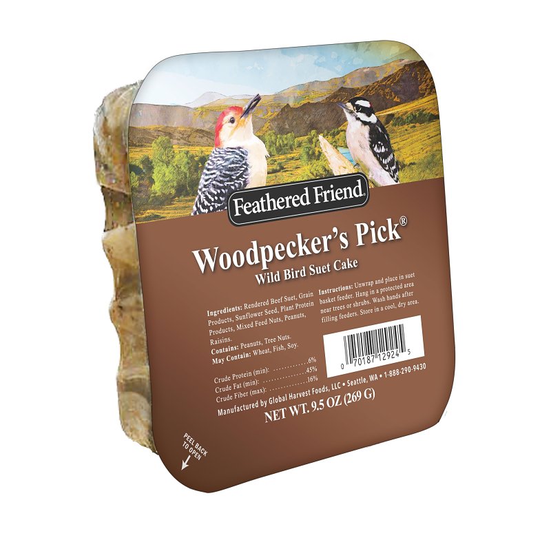 FEATHERED FRIEND Feathered Friend 14378 Sunflower Seed Wild Bird Food, 9.5 oz, Suet HARDWARE & FARM SUPPLIES FEATHERED FRIEND