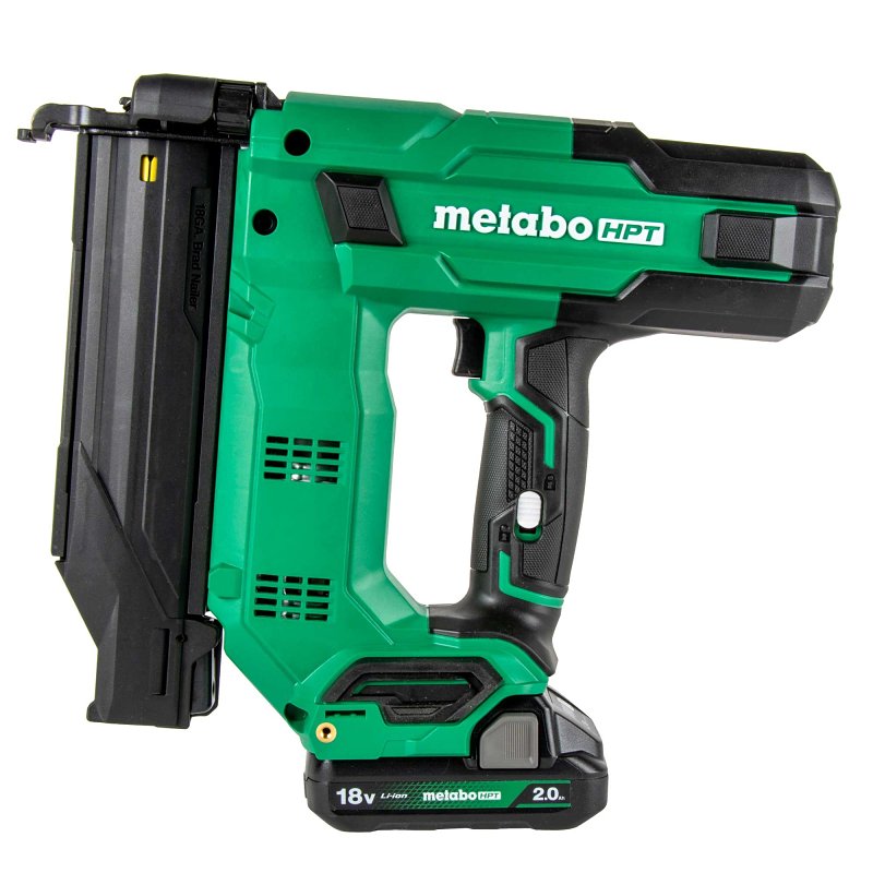 METABO HPT Metabo HPT MultiVolt Series NT1850DGM Nailer Kit, Battery Included, 18 V, 2 Ah, 100 Magazine, 0 deg Collation