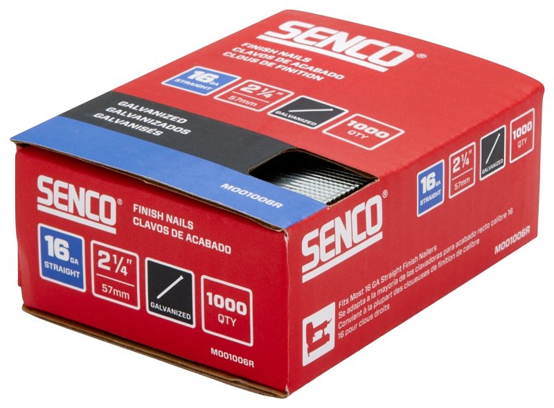 SENCO FINISH NAIL GALV 16GA 2-1/4IN