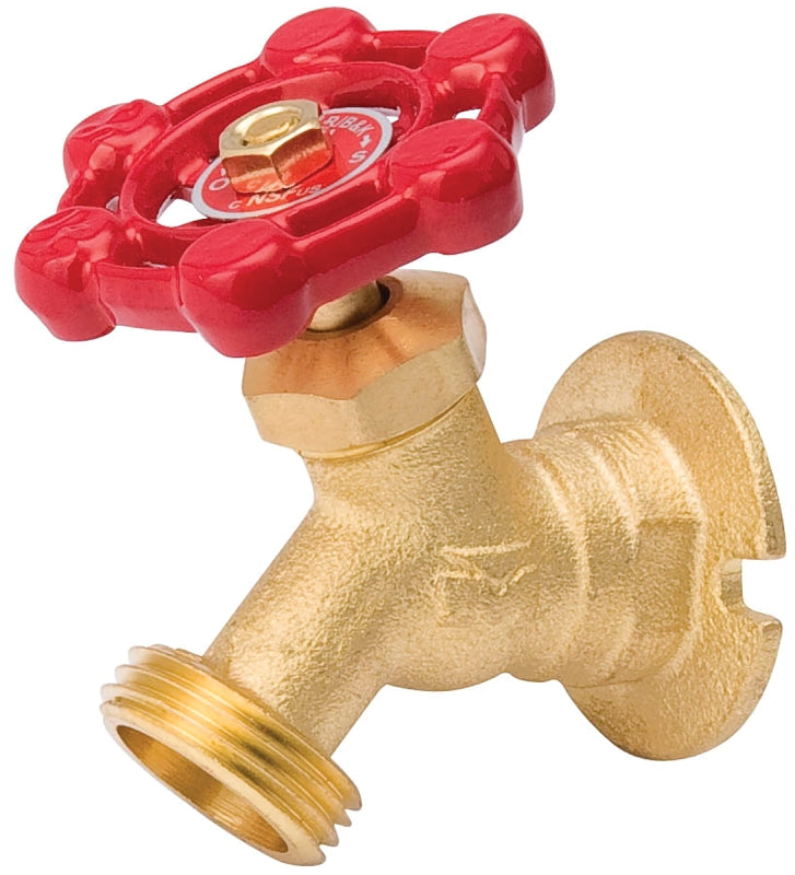 B & K INDUSTRIES B & K 108-004HN Sillcock Valve, 3/4 x 3/4 in Connection, FPT x Male Hose, 125 psi Pressure, Brass Body PLUMBING, HEATING & VENTILATION B & K INDUSTRIES
