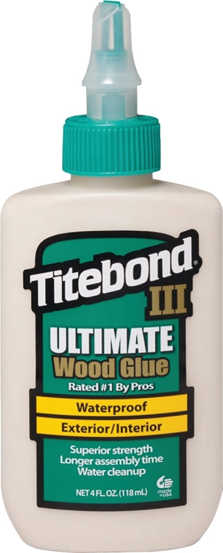 TITEBOND Titebond III 1412 Glue, Brown, 4 oz Bottle PAINT TITEBOND