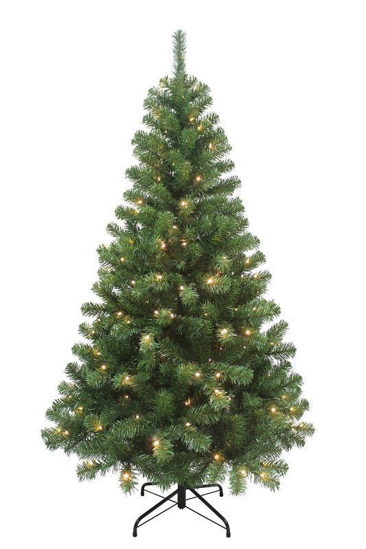 PULEO ASIA LIMITED Puleo Asia Limited 333-1898-T60LW2 Artificial Tree, 6 ft, Balsam Fir Family, Direct Plug In, LED, Warm White