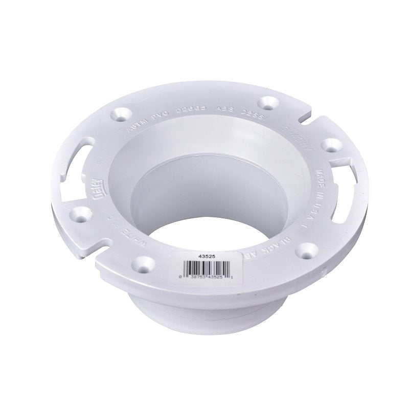 OATEY Oatey 43525 Closet Flange, 3, 4 in Connection, PVC, White