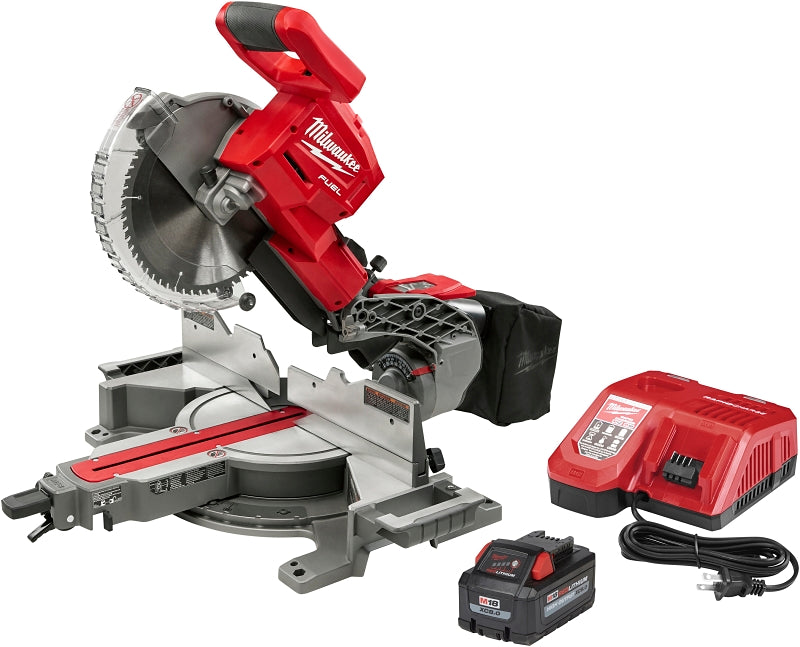 MILWAUKEE Milwaukee M18 2734-21 Dual Bevel Sliding Compound Miter Saw, Battery, 10 in Dia Blade, 4000 rpm Speed