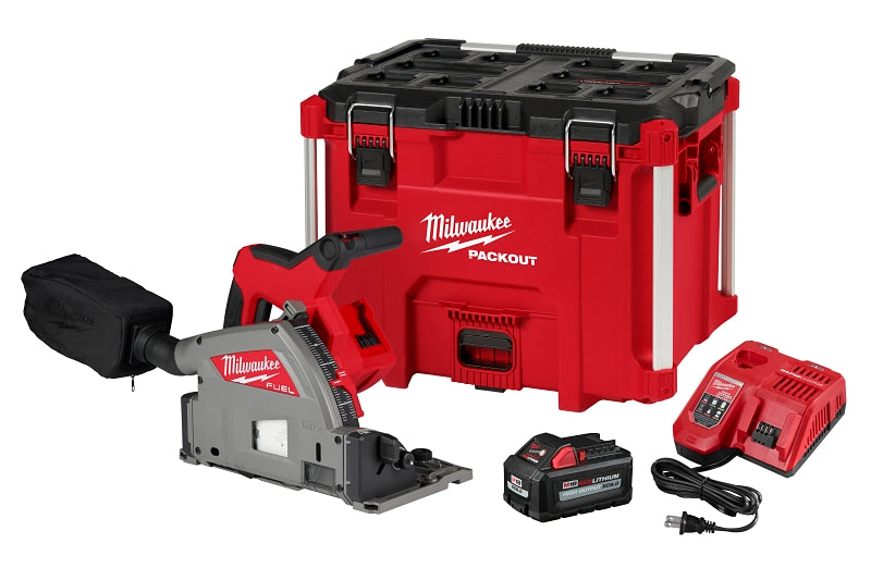 MILWAUKEE Milwaukee M18 2831-21 Plunge Track Saw Kit, Battery Included, 18 V, 6 Ah, 6-1/2 in Dia Saw Blade, 48 deg Bevel TOOLS MILWAUKEE   