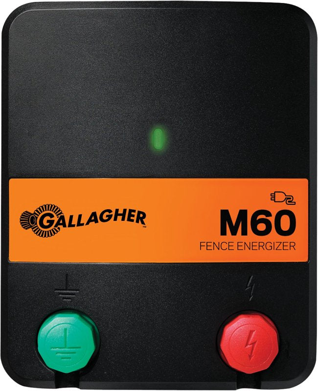 GALLAGHER POWER FENCE, Gallagher G383414 Electric Fence Energizer, 110 V, 20 acre (Typecal), 40 acre (Clean) Fence Distance