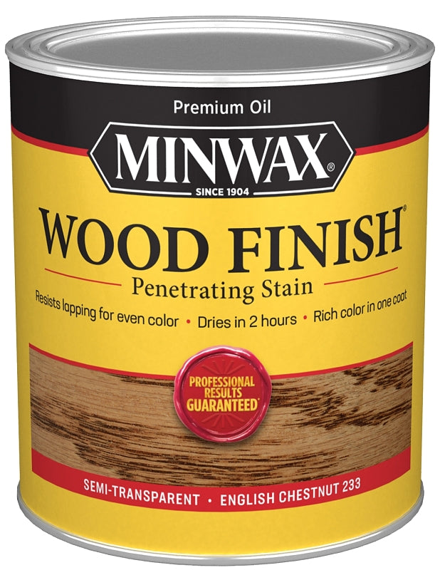MINWAX Minwax 700444444 Wood Stain, English Chestnut, Liquid, 1 qt Can PAINT MINWAX