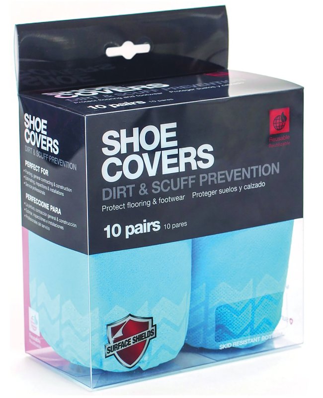 SURFACE SHIELDS Surface Shields SC3001PB Protection Shoe Cover, Universal, Cloth, Blue, Elastic Closure