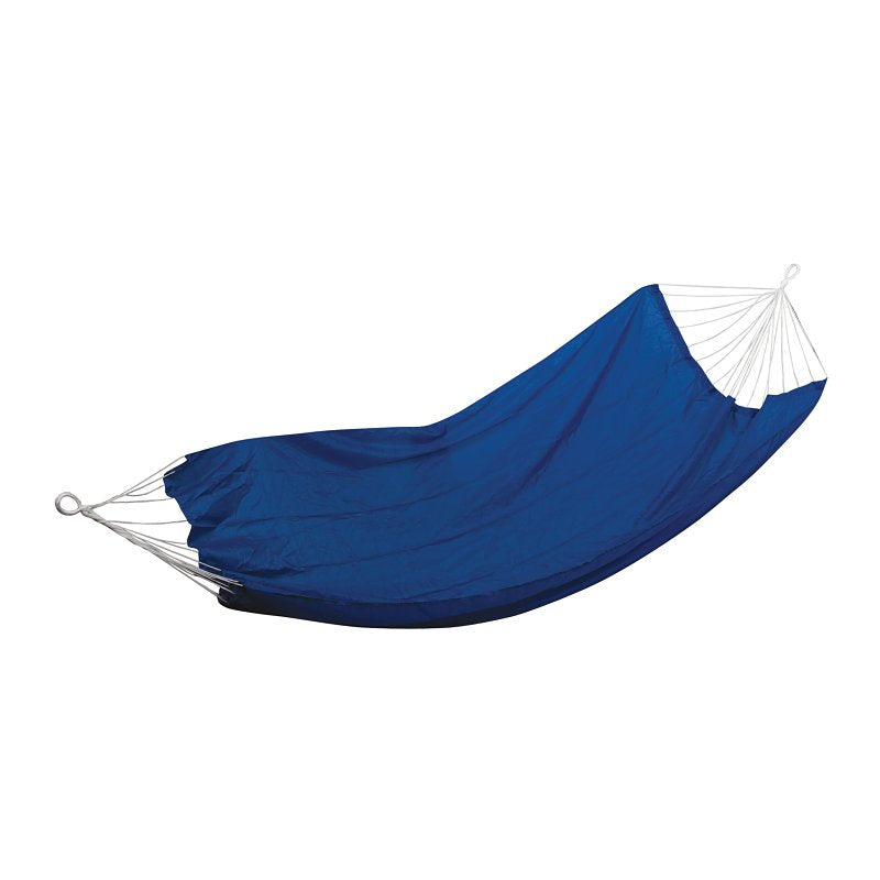 STANSPORT Stansport Malibu 30510-50 Packable Hammock, 86 in L, 55-1/4 in W, 180 lb, Nylon, Royal Blue