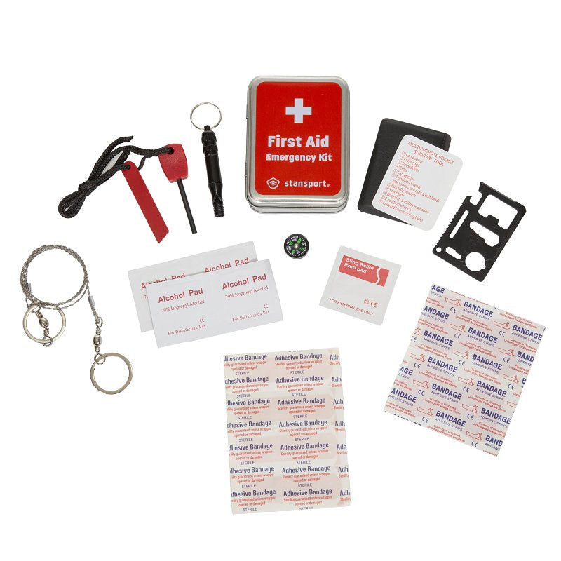 STANSPORT Stansport 625-100 Vintage Tin Emergency First Aid Kit, 19-Piece, Metal APPLIANCES & ELECTRONICS STANSPORT