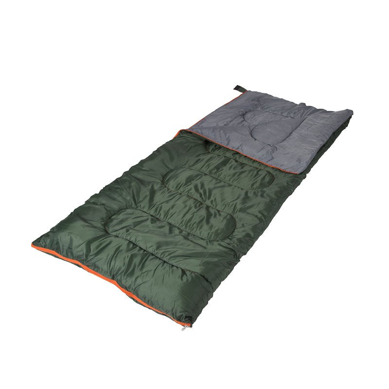 STANSPORT Stansport 522-100 Sleeping Bag, 75 in L, 33 in W, Rectangular, Polyester, Green