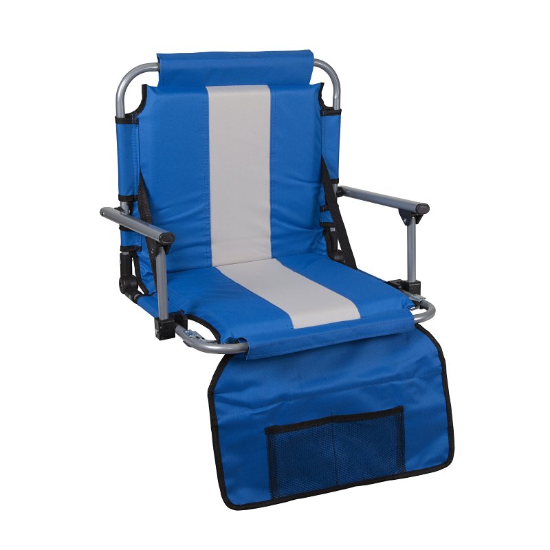 STANSPORT Stansport G-8-50 Foldable Stadium Seat with Arms, 17-1/2 in W, 21 in D, 17-1/2 in H, Steel Frame