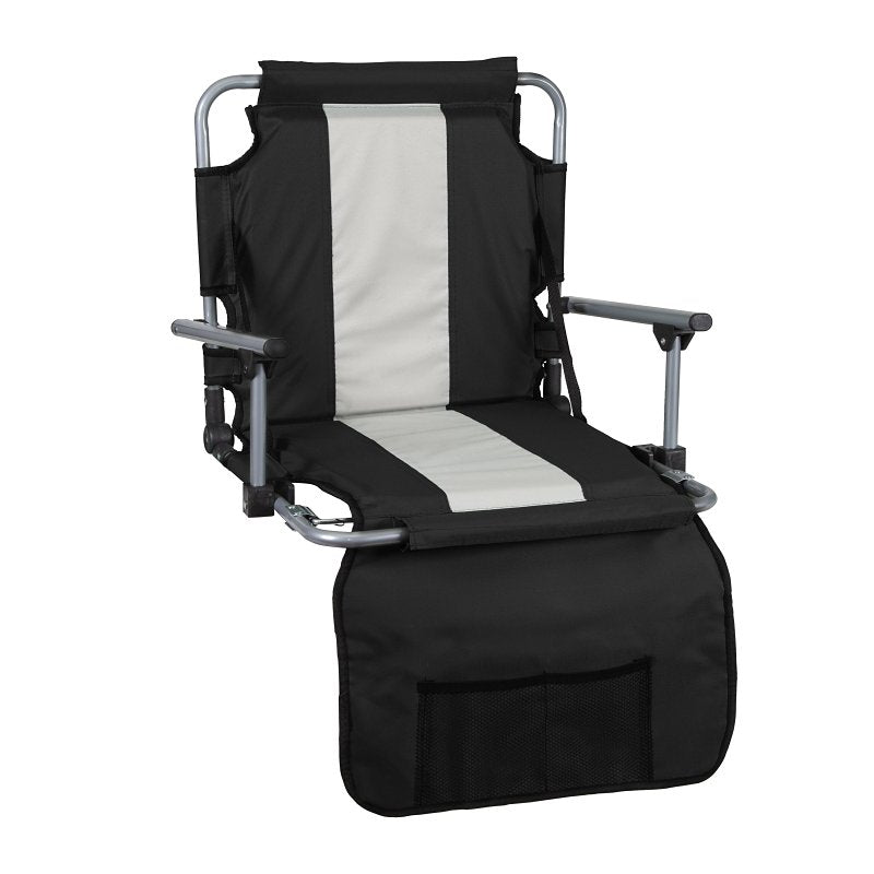 STANSPORT Stansport G-8-20 Stadium Folding Seat Chair with Arms, 17 in W, 5-1/2 in D, 17 in H, Steel Frame, Silver Frame APPLIANCES & ELECTRONICS STANSPORT