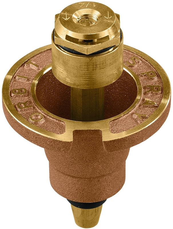 ORBIT IRRIGATION PRODUCTS Orbit 54072 Sprinkler Head with Nozzle, 0.75 gpm, 1/2 in Connection, FNPT, 15 ft, Brass LAWN & GARDEN ORBIT IRRIGATION PRODUCTS