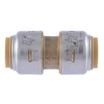 SHARKBITE SharkBite UR008A Pipe Coupling, 1/2 in, Brass, 250 psi Pressure PLUMBING, HEATING & VENTILATION SHARKBITE