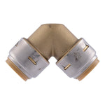SHARKBITE SharkBite Max Series UR256A Pipe Elbow, 3/4 in, 90 deg Angle, Brass, 250 psi Pressure PLUMBING, HEATING & VENTILATION SHARKBITE