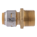 SHARKBITE SharkBite Max Series UR116A Pipe Coupling, 1/2 x 3/4 in, Brass, 250 psi Pressure PLUMBING, HEATING & VENTILATION SHARKBITE