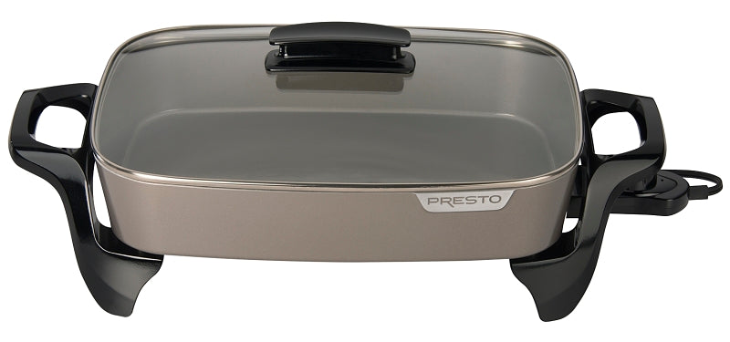 NATIONAL PRESTO Presto 06852 Electric Skillet with Cover, 15-3/4 in W Cooking Surface, 11-3/4 in D Cooking Surface, 1500 W APPLIANCES & ELECTRONICS NATIONAL PRESTO