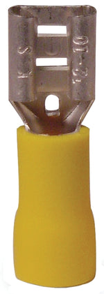GB Gardner Bender 20-145F Disconnect Terminal, 600 V, 12 to 10 AWG Wire, 1/4 in Stud, Vinyl Insulation, Yellow, 16/PK