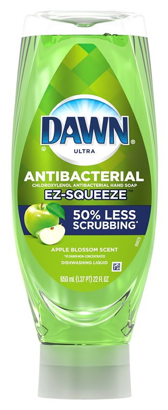 DAWN Dawn 52044 Antibacterial Hand Soap, 22 fl-oz Bottle, Liquid, Apple Blossom, Clear Green