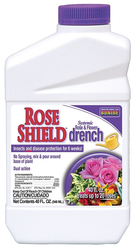 BONIDE Bonide Rose Shield 947 Systemic Drench Insecticide, 40 oz LAWN & GARDEN BONIDE