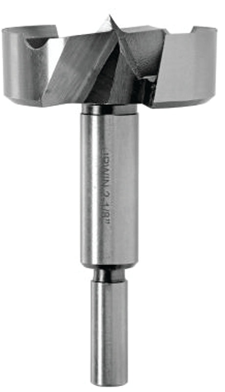 IRWIN Irwin 1966938/42932 Forstner Bit, 2 in Dia, 3-1/2 in OAL, 3/8 in Dia Shank, Reduced Shank