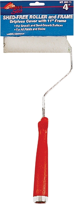 LINZER Linzer MT101-11 Mini Roller, 3/8 in Nap, Fabric Cover, Threaded Handle, 4 in L Roller PAINT LINZER