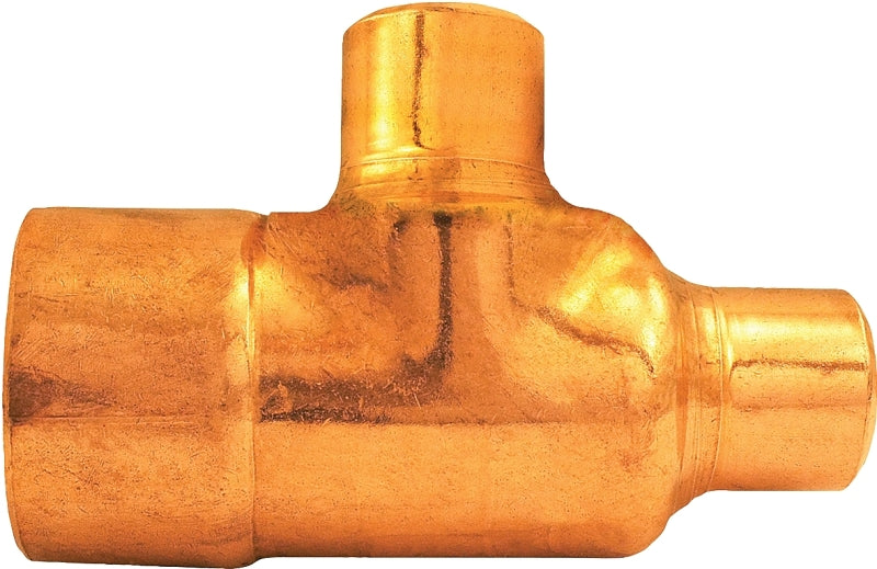 NIBCO INC. Nibco C611 Series W01750C Reducing Tee, 1 x 3/4 x 3/4 in, Copper, Copper