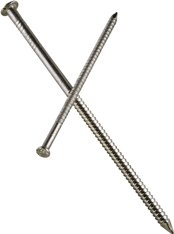 SIMPSON STRONG-TIE Simpson Strong-Tie S7SND1 Siding Nail, 7d, 2-1/4 in L, 304 Stainless Steel, Full Round Head, Annular Ring Shank, 1 lb