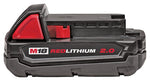 MILWAUKEE Milwaukee M18 REDLITHIUM 48-11-1820 Rechargeable Battery Pack, 18 V Battery, 2 Ah, 1 hr Charging