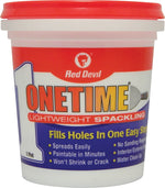 RED DEVIL Red Devil 0548 Lightweight Spackling, Latex, Oil Base, White, 1 pt Tub PAINT RED DEVIL