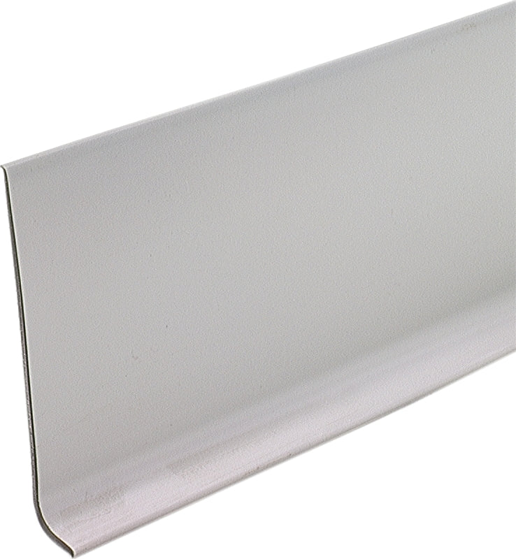 M-D M-D 75499 Wall Base, 120 ft L, 4 in W, Vinyl, Silver Gray