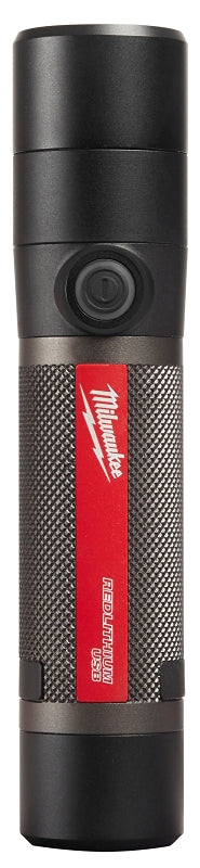 MILWAUKEE Milwaukee 2160-21 USB Rechargeable Compact Flashlight, 3 Ah, Lithium-Ion Battery, LED Lamp, Bulls Eye/Flood/Spot Beam TOOLS MILWAUKEE