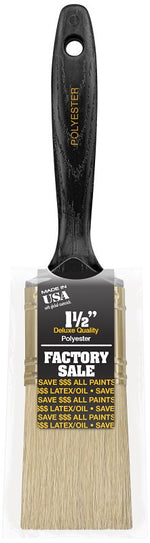 WOOSTER BRUSH Wooster P3971-1-1/2 Paint Brush, 1-1/2 in W, 2-3/16 in L Bristle, Polyester Bristle PAINT WOOSTER BRUSH