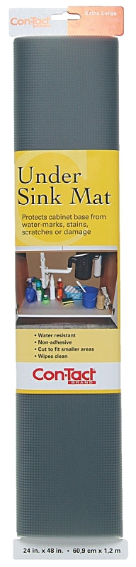 CON-TACT Con-Tact KTCH-CUSM02-06 Non-Adhesive Woven Undersink Mat, Graphite HOUSEWARES CON-TACT