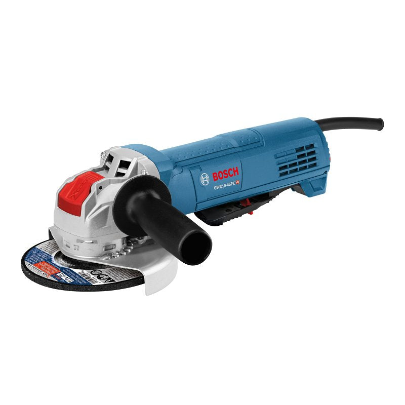 BOSCH Bosch GWX10-45PE Angle Grinder, 10 A, 4-1/2 in Dia Wheel, 11,000 rpm Speed, Includes: Auxiliary Handle, Wheel Guard TOOLS BOSCH