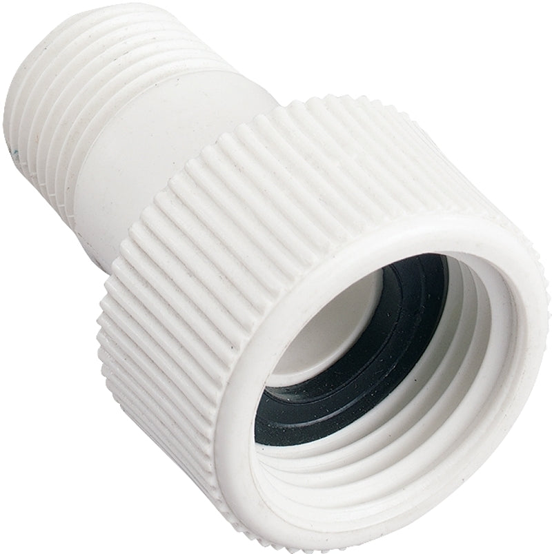 ORBIT IRRIGATION PRODUCTS Orbit 53365 Hose-To-Pipe Adapter, 1/2 x 3/4 in, MNPT x FHT, PVC, White