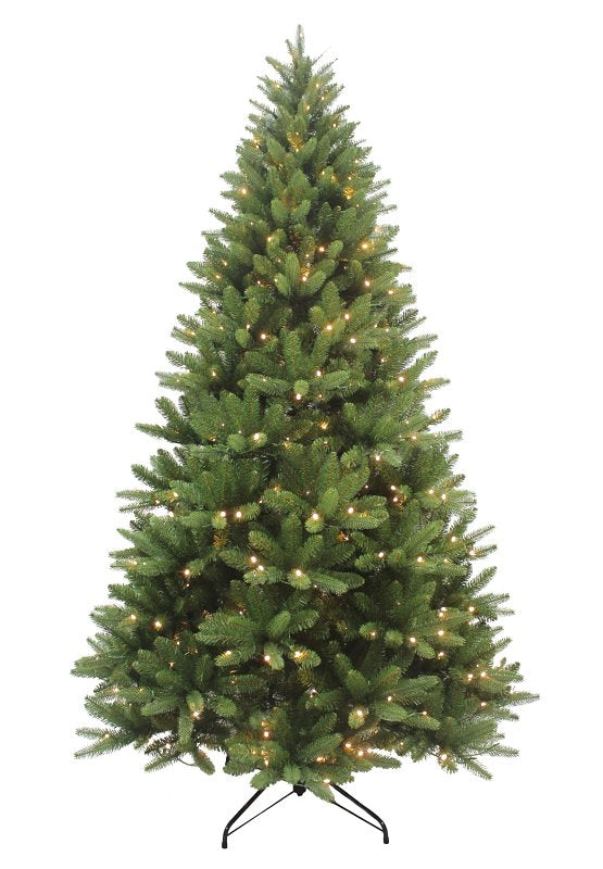 PULEO ASIA LIMITED Puleo Asia Limited 333-4462-T75LW5 Artificial Tree, 7.5 ft, Fir, Grand Fir Family, Direct Plug In, LED, Warm White