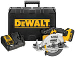 DEWALT DEWALT DCS391P1 Series Circular Saw Kit, Battery Included, 20 V, 6-1/2 in Dia Blade, 0 to 50 deg Bevel TOOLS DEWALT