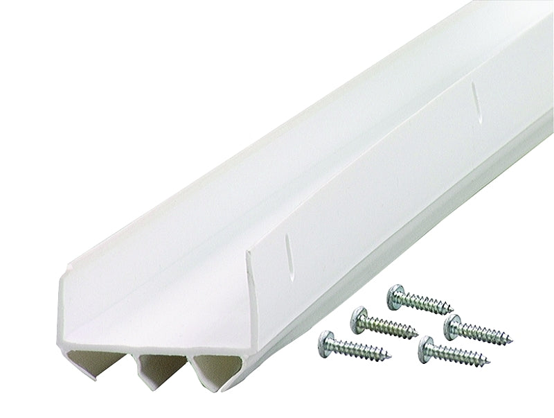 M-D M-D 06528 Door Bottom, White, 36 in L, 1-3/4 in W, 1-1/2 in H, Vinyl
